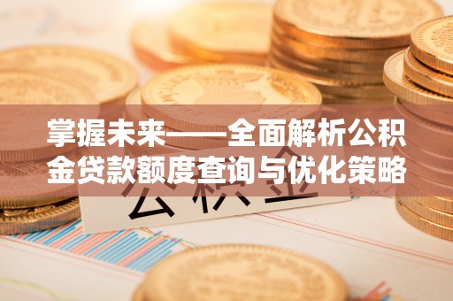 大厂掌握未来——全面解析公积金贷款额度查询与优化策略
