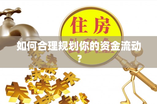 大厂如何合理规划你的资金流动？