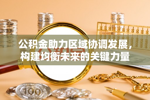 大厂公积金助力区域协调发展，构建均衡未来的关键力量