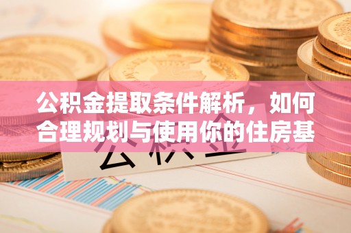 大厂公积金提取条件解析，如何合理规划与使用你的住房基金