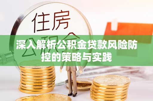 大厂深入解析公积金贷款风险防控的策略与实践
