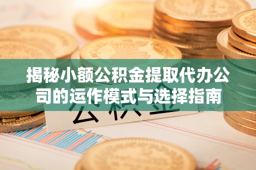 大厂揭秘小额公积金提取代办公司的运作模式与选择指南