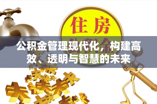 大厂公积金管理现代化，构建高效、透明与智慧的未来