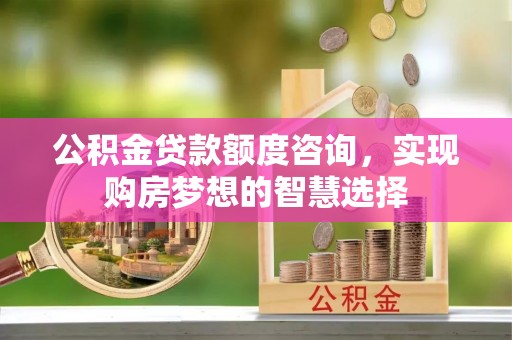 大厂公积金贷款额度咨询，实现购房梦想的智慧选择