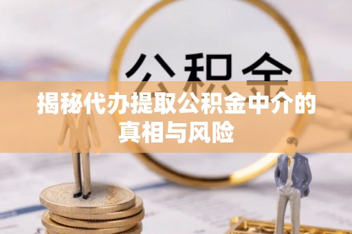 大厂揭秘代办提取公积金中介的真相与风险