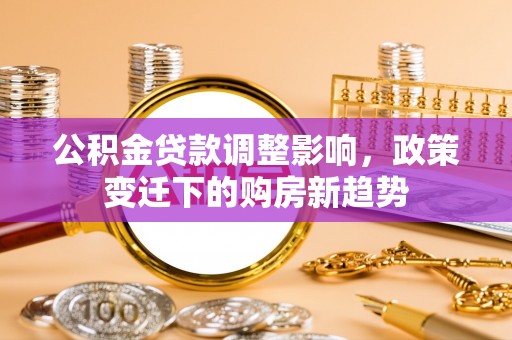 大厂公积金贷款调整影响，政策变迁下的购房新趋势