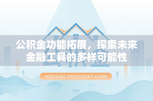大厂公积金功能拓展，探索未来金融工具的多样可能性