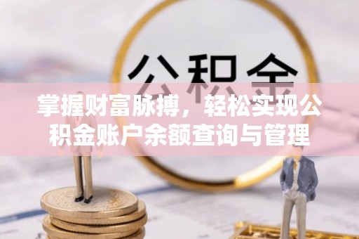 大厂掌握财富脉搏，轻松实现公积金账户余额查询与管理
