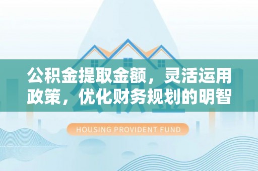 大厂公积金提取金额，灵活运用政策，优化财务规划的明智选择