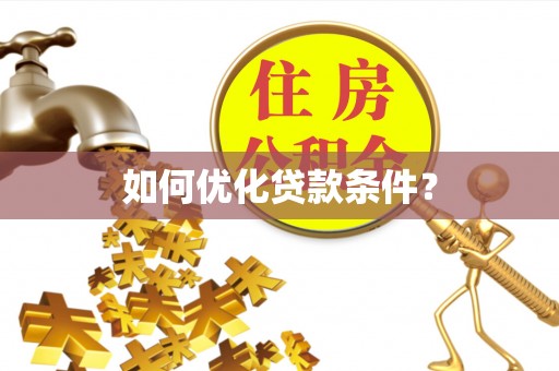 大厂如何优化贷款条件？