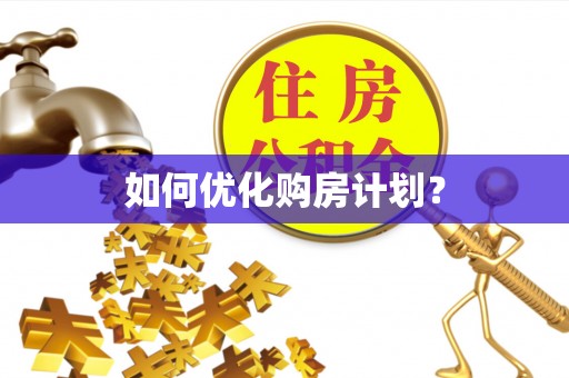 大厂如何优化购房计划？