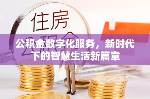 大厂公积金数字化服务，新时代下的智慧生活新篇章