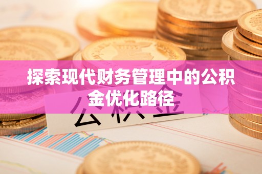 大厂探索现代财务管理中的公积金优化路径