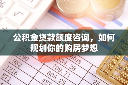 大厂公积金贷款额度咨询，如何规划你的购房梦想