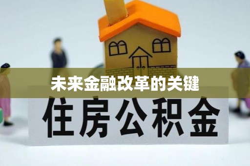 大厂未来金融改革的关键