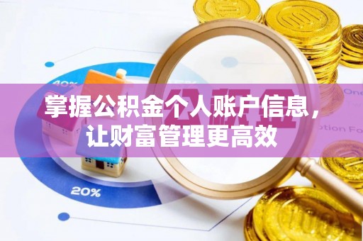 大厂掌握公积金个人账户信息，让财富管理更高效