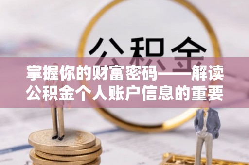 大厂掌握你的财富密码——解读公积金个人账户信息的重要性