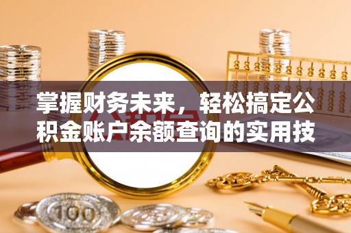 大厂掌握财务未来，轻松搞定公积金账户余额查询的实用技巧