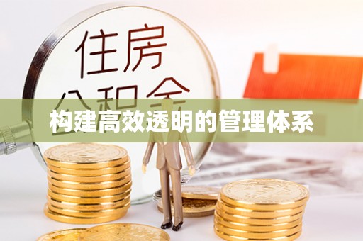 大厂构建高效透明的管理体系