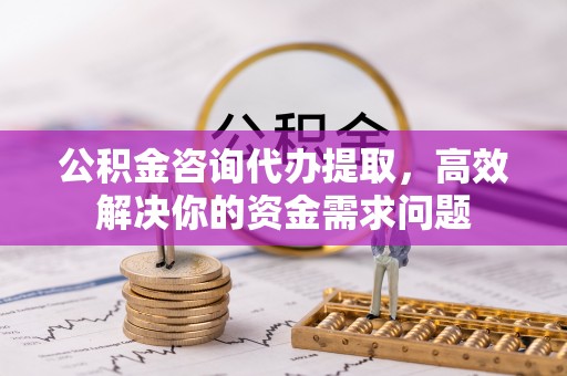 大厂公积金咨询代办提取，高效解决你的资金需求问题