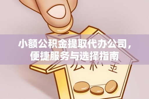 大厂小额公积金提取代办公司，便捷服务与选择指南