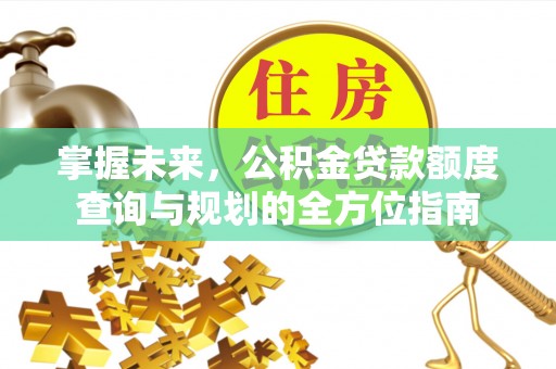 大厂掌握未来，公积金贷款额度查询与规划的全方位指南