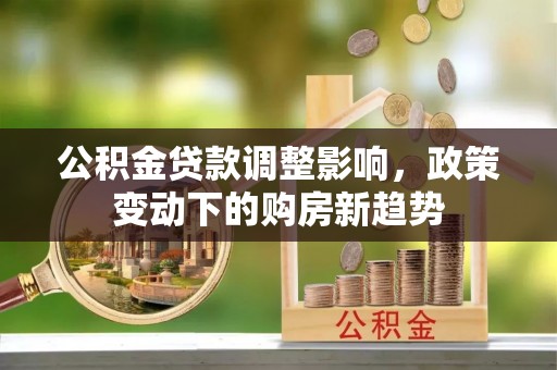 大厂公积金贷款调整影响，政策变动下的购房新趋势