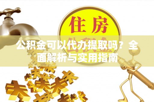 大厂公积金可以代办提取吗？全面解析与实用指南