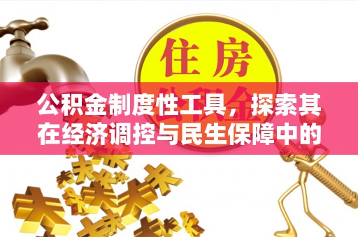 大厂公积金制度性工具，探索其在经济调控与民生保障中的重要作用