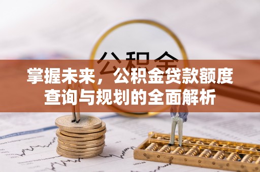 大厂掌握未来，公积金贷款额度查询与规划的全面解析