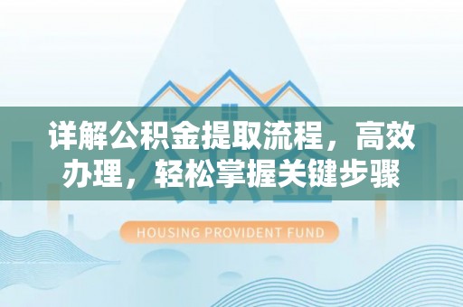 大厂详解公积金提取流程，高效办理，轻松掌握关键步骤