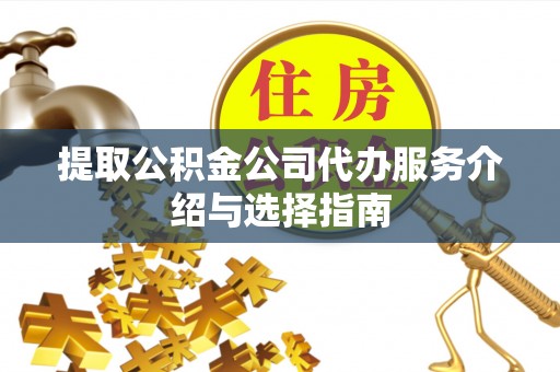 大厂提取公积金公司代办服务介绍与选择指南