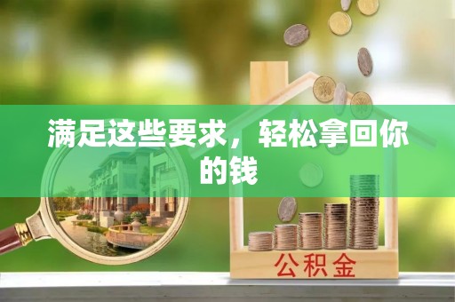 大厂满足这些要求，轻松拿回你的钱