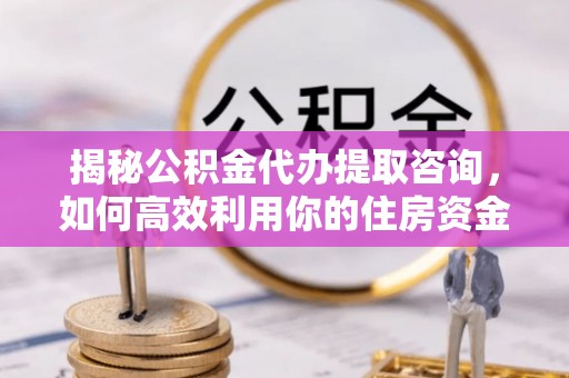 大厂揭秘公积金代办提取咨询，如何高效利用你的住房资金