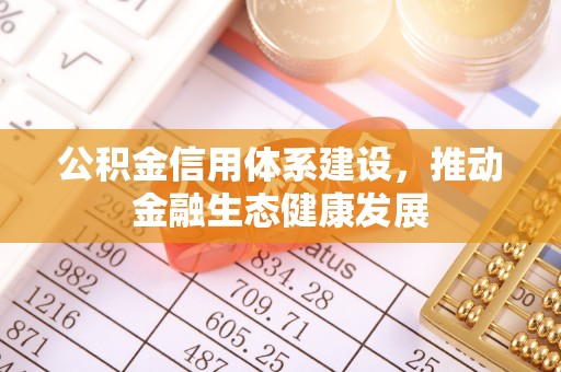 大厂公积金信用体系建设，推动金融生态健康发展