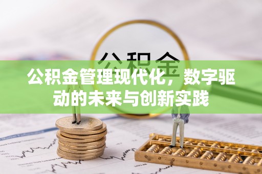 大厂公积金管理现代化，数字驱动的未来与创新实践