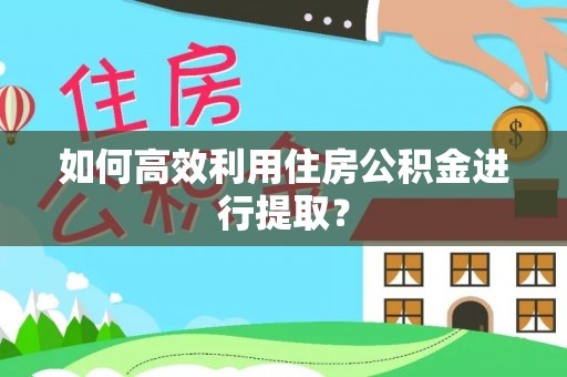 大厂如何高效利用住房公积金进行提取？