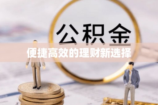 大厂便捷高效的理财新选择